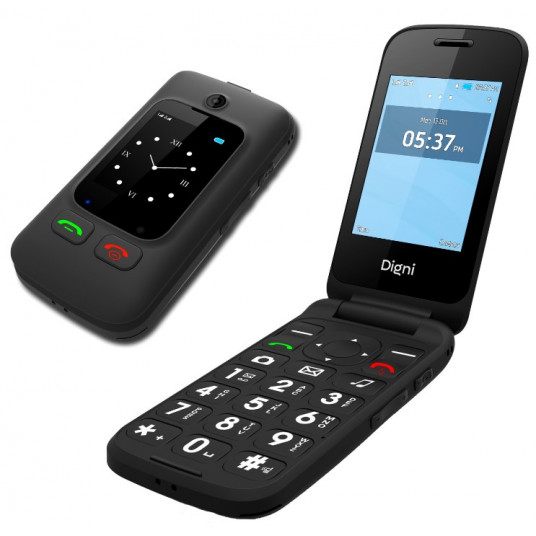 Telefonas eSTAR Digni Flip Clamshell Black