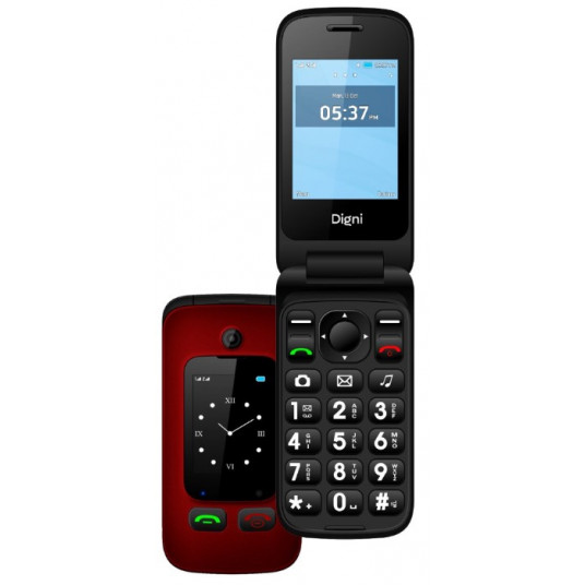 Telefonas eSTAR Digni Flip Clamshell Red