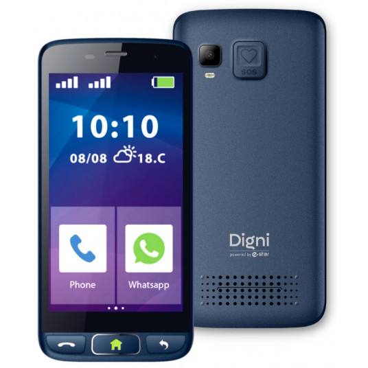 Telefonas eSTAR Digni Smart Senior 5" Navy Blue