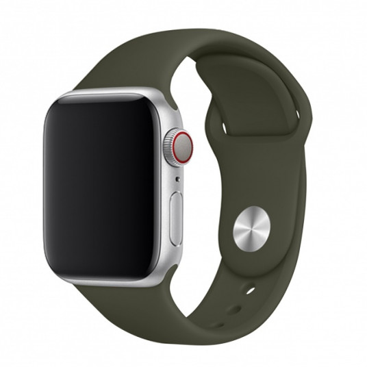 Apyrankė Just Must LIQUID Silicone Apple Watch, Olive green 42/44/45