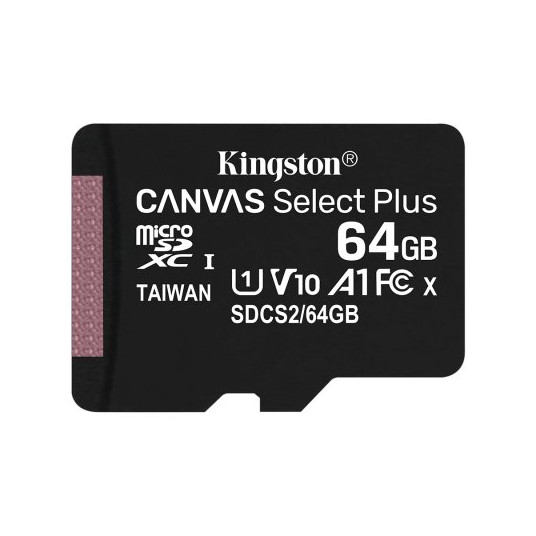 Atminties kortelė KINGSTON 64 GB Canvas Select Plus 100R A1