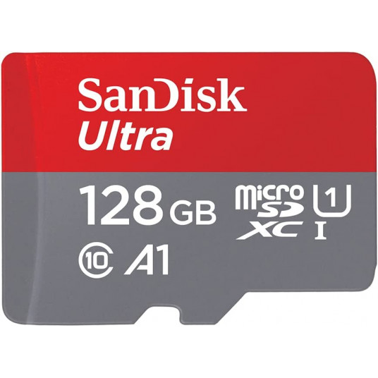 Atminties Kortelė SANDISK Ultra microSDXC 128GB + adapteris A1 class