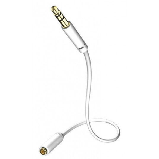 Kabelis Inakustik Star 3.5mm-3.5mm Lizdas 3m Baltas