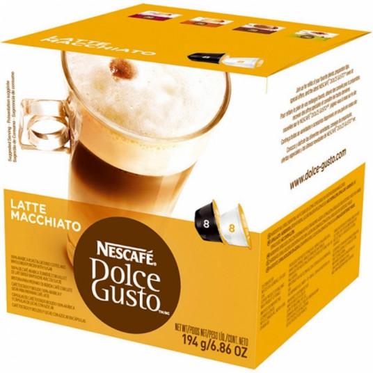 Kavos kapsulės NESCAFE Dolce Gusto Latte Macchiato 8x8 vnt