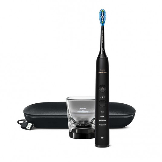 El.dantų šepetėlis Philips DiamondClean 9000 juodas