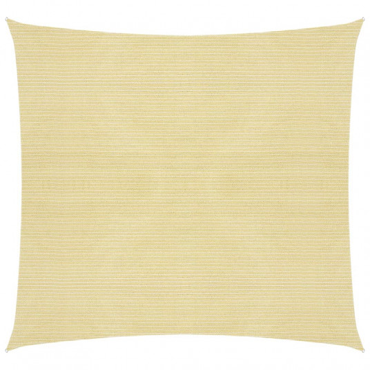 Uždanga nuo saulės, smėlio spalvos, 6x6m, HDPE, 160g/m²