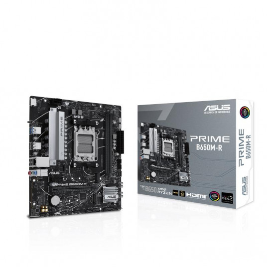 Pagrindinė plokštė|ASUS|AMD B650|SAM5|Micro-ATX|Atmintis DDR5|Atminties lizdai 2|1xPCI-Express 4.0 1x|2xPCI-Express 4.0 16x|2xM.2|1xHDMI|4xUSB 2.0|2xUSB 3.2|1xMEB65udio -R