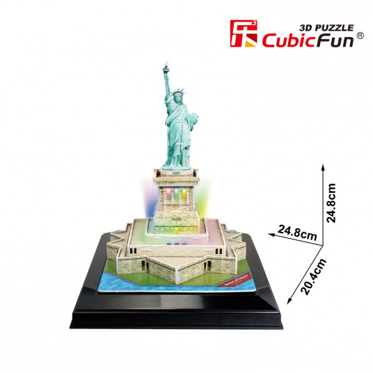 CUBICFUN 3D dėlionė „Laisvės statula“ (LED)