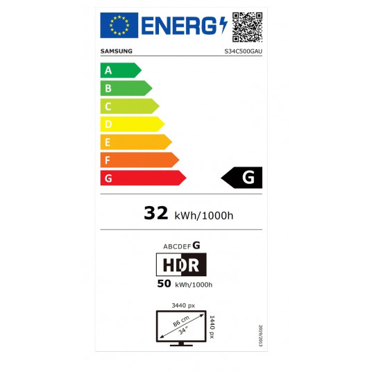  Samsung S34C500GAUX - 34.1" | VA | WQHD | 75Hz 