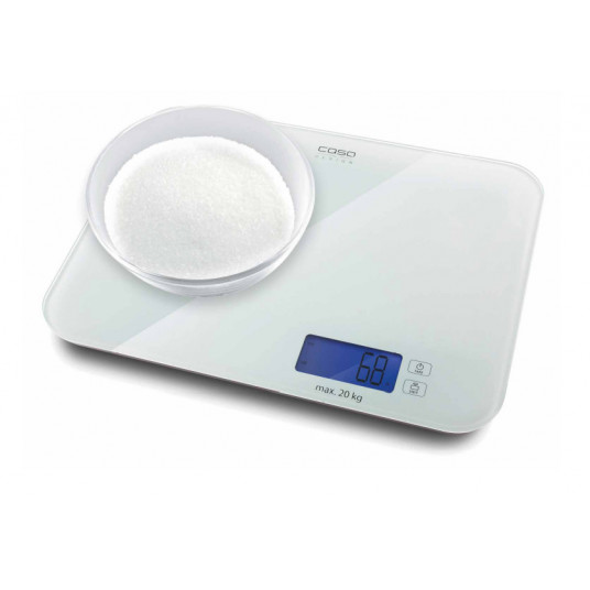 Caso Designer kitchen scales LX 20 03294 Maximum weight (capacity) 20 kg, Graduation 5 g, White