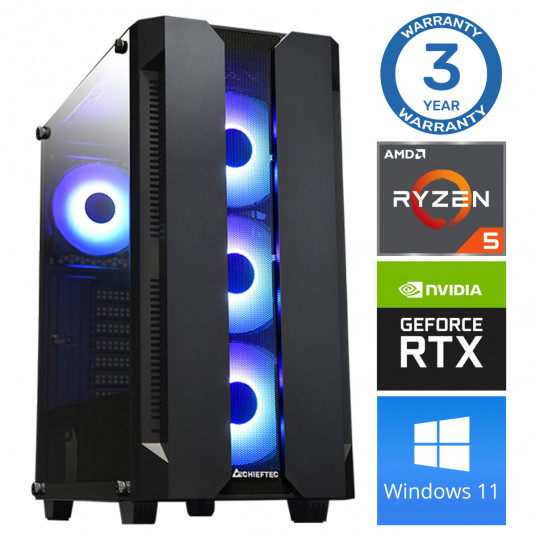 INTOP Ryzen 5 5600X 32GB 1TB SSD M.2 NVME+2TB RTX3050 6GB WIN11