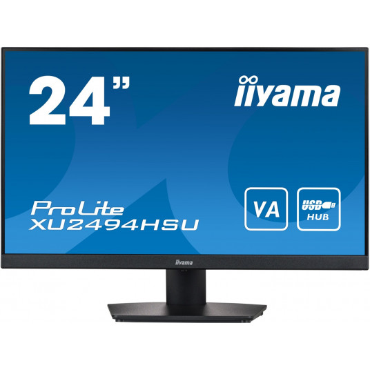  24''/60,5cm (1920x1080) iiyama ProLite XU2494HSU-B2 16:9 4ms HDMI Displayport VESA Speaker FullHD Black 