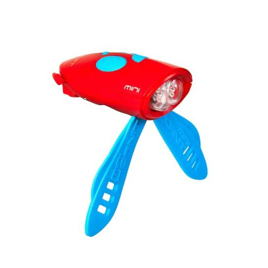 Dviračio lempa su garsiniu signalu HORNIT Mini BLUE - RED 5353BURE