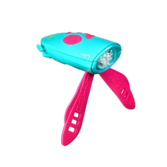 Dviračio lempa su garsiniu signalu HORNIT Mini PINK - TURQ 5353PITQ