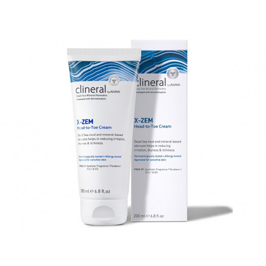 AHAVA - Intensyvus viso kūno kremas Clineral X-ZEM (kremas nuo galvos iki kojų) 200 ml