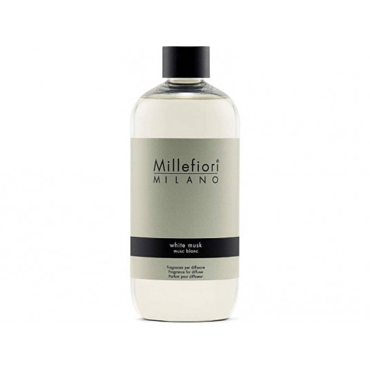 Millefiori Milano - Pakaitinis aromato difuzoriaus užpildas Natura l Baltasis muskusas 500 ml