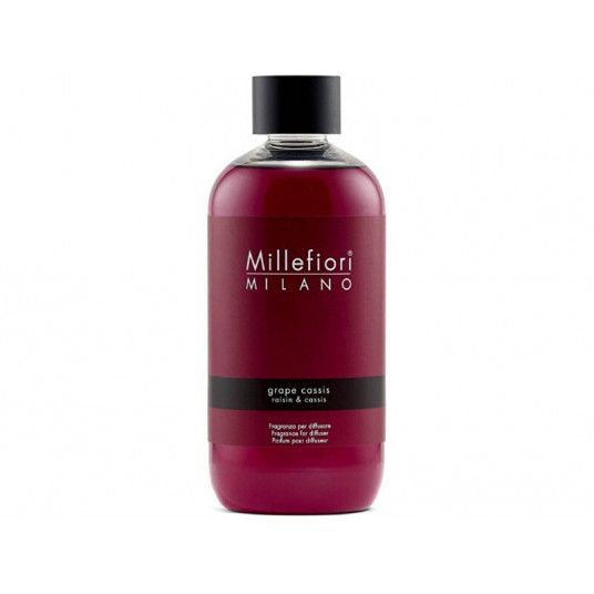Millefiori Milano - Pakaitinis aromato difuzoriaus užpildas Natura l Vynuogių ir juodųjų serbentų 250 ml