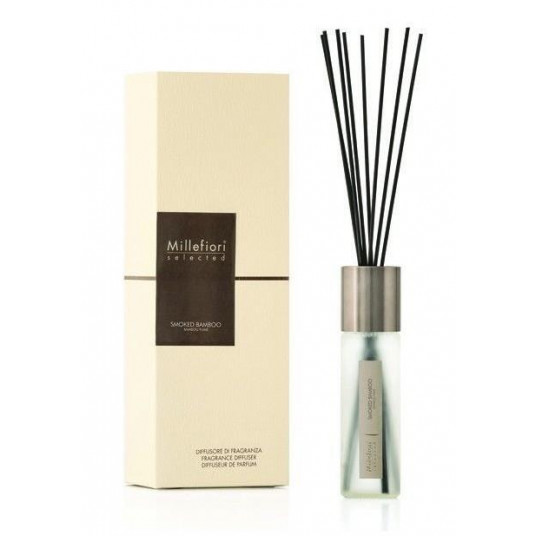 Millefiori Milano - Stiklinis difuzorius Selected Smoked Bamboo 100 ml