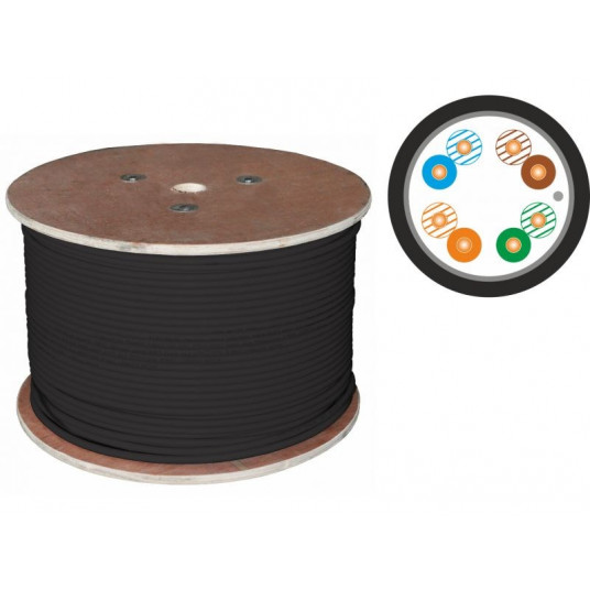 ALANTEC F/UTP cat.5e PE 4x2x24AWG 500m išorinis sausas kabelis