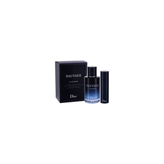 Dior Sauvage Eau de Parfum dovanų rinkinys EDP 100 ml ir EDP 10 ml (užpildomas), 100 ml