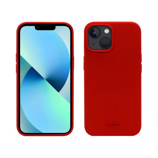 Dėklas SO SEVEN iPhone13 mini Smoothie Silicone Red