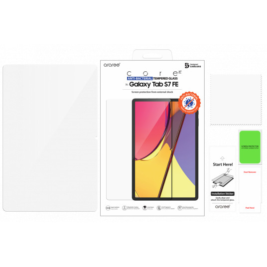 TTT865KD KlDab Tempered Glass for Samsung Galaxy Tab S7 FE, Transparent (Transparent)