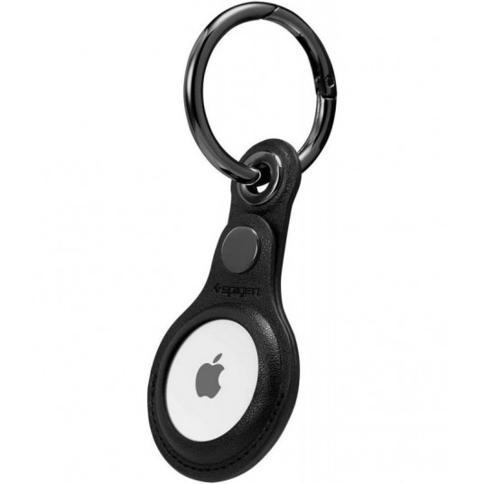 Dėklas Apple AirTag Spigen Valentinus Leather Black