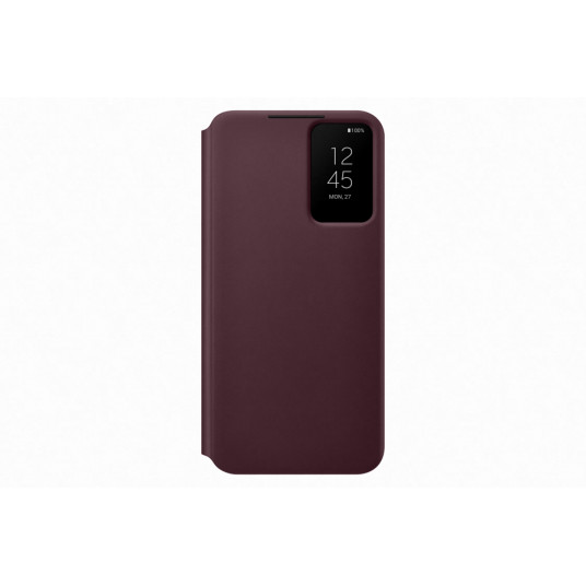 ZS906CEE Smart Clear View Cover for Samsung Galaxy S22 Plus, Burgundy (Burgundy)