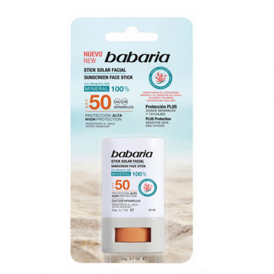 Babaria veido kremas nuo saulės Spf50 20g