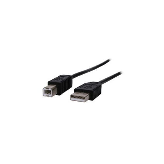 USB2.0 A - B (ST-ST) 3m juoda/pilka