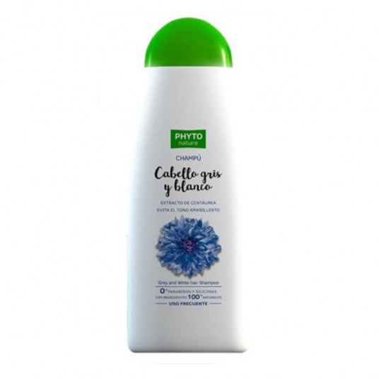 Phyto Nature pilkų baltų plaukų šampūnas 400 ml