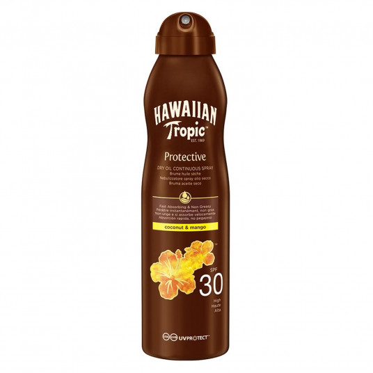 Havajų tropinis kokosų ir mangų aliejus Spf30 180 ml purškiklis