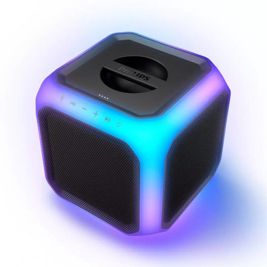 Philips Bluetooth party speaker TAX7207/10, 80 W RMS. 100 W max output, Wireless party link, Flashing party light, Rechargeable battery