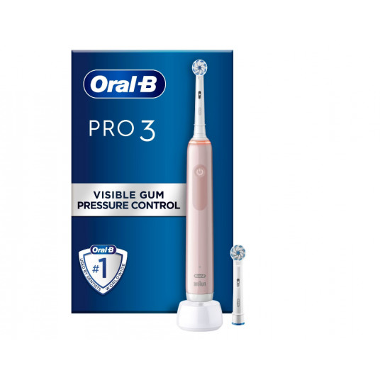 Oral-B Pro3 3400N elektrinis dantų šepetėlis, juodas leidimas