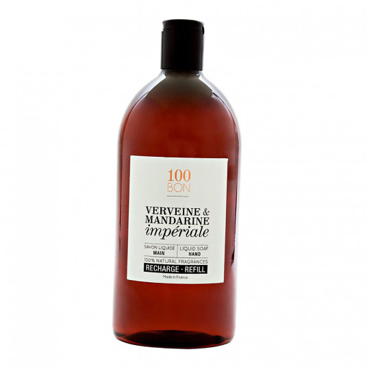 100 Bon, Verveine & Mandarine Imperial, skystas muilas, skirtas rankoms, pildymas, 1000 ml