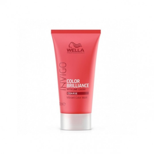 Wella Professionals, Invigo Color Brilliance, kalkių ikrai, plaukų priežiūros kreminė kaukė, spalvos apsaugai, 30 ml