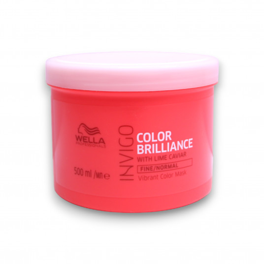 Wella Professionals, Invigo Color Brilliance, kalkių ikrai, plaukų priežiūros kreminė kaukė, spalvos apsaugai, 500 ml