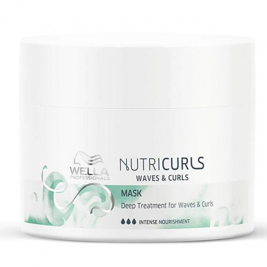 Wella Professionals, Nutricurls Waves & Curls, plaukų priežiūros kreminė kaukė, maitinanti, 150 ml