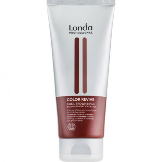 Londa Professional, Colour Revive Cool Brown, plaukų priežiūros kreminė kaukė, spalvai apsaugoti, 200 ml