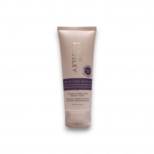 Philip Kingsley, Pure Blonde Booster, plaukų priežiūros kreminė kaukė, drėkinamoji ir balinimo priemonė, kas savaitę, 75 ml