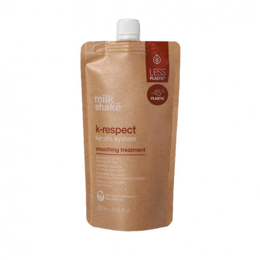 Pieno kokteilis, K-Respect, keratinas, kremas plaukams, glotninimui, 250 ml