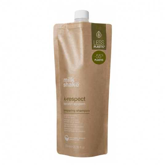 Pieno kokteilis, K-Respect, keratinas, plaukų šampūnas, skirtas valyti, 750 ml