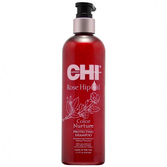 Chi, Rose HipOil, plaukų šampūnas, spalvos apsaugai, 340 ml