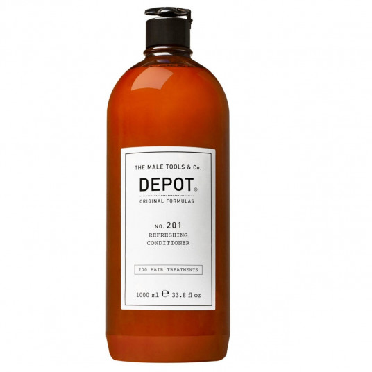 Depot, 200 plaukų priežiūros procedūrų Nr. 201, botanikos kompleksas, plaukų kondicionierius, atgaivinti, 1000 ml