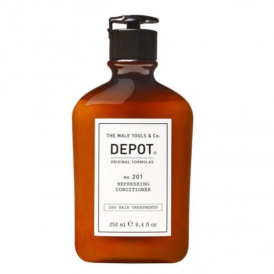 Depot, 200 plaukų priežiūros procedūrų Nr. 201, botaninis kompleksas, plaukų kondicionierius, atgaivinti, 250 ml