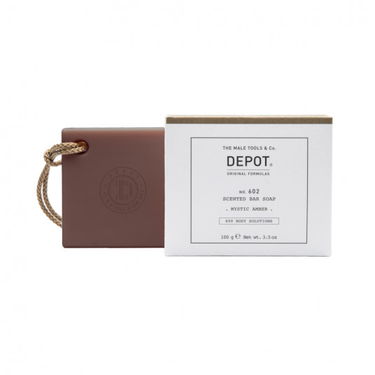 Depot, 600 Body Solutions Nr. 602, Botanikos kompleksas, Valymas, Mistinis gintaras, Kvapusis muilas, 100 g