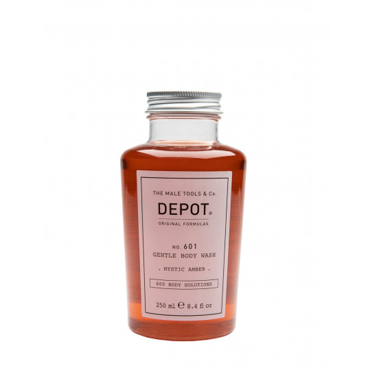 Depot, 600 Body Solutions Nr. 601, Botanikos kompleksas, Valymas, Mystic Amber, Kūno prausiklis, 250 ml