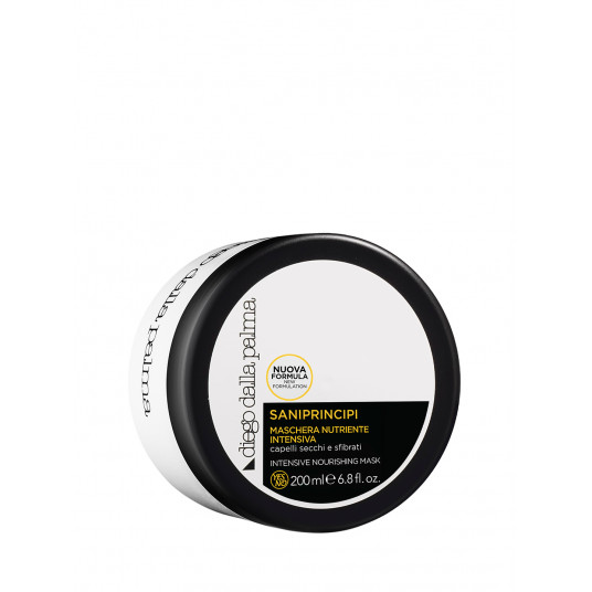 Diego Dalla Palma, Saniprincipi, be SLS/SLES, plaukų priežiūros kreminė kaukė, intensyviai maitinanti, po šampūno, 200 ml