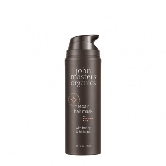 John Masters Organics, Advanced Collection, Organic Honey, Plaukų priežiūros kreminė kaukė, Atkuriamoji, 125 g
