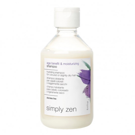 „Simply Zen“, „Age Benefit & Moisturizing“, plaukų šampūnas, skirtas drėkinimui, 100 ml